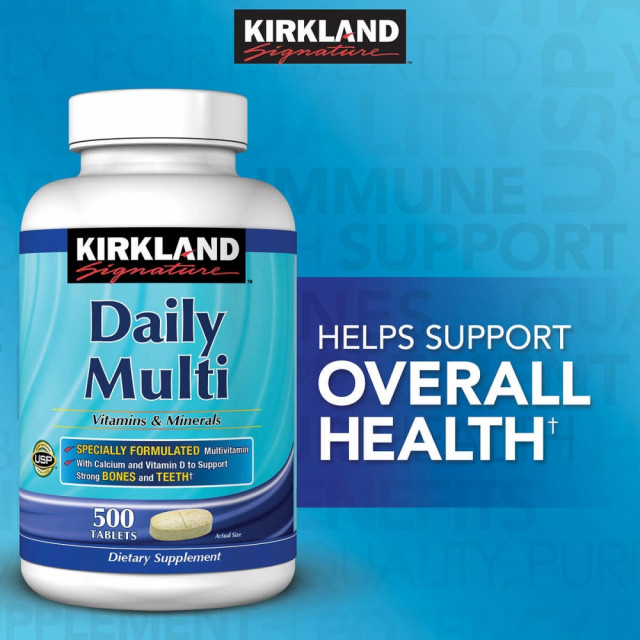 Viên uống vitamin tổng hợp Kirkland Signature Daily Multi 500 viên